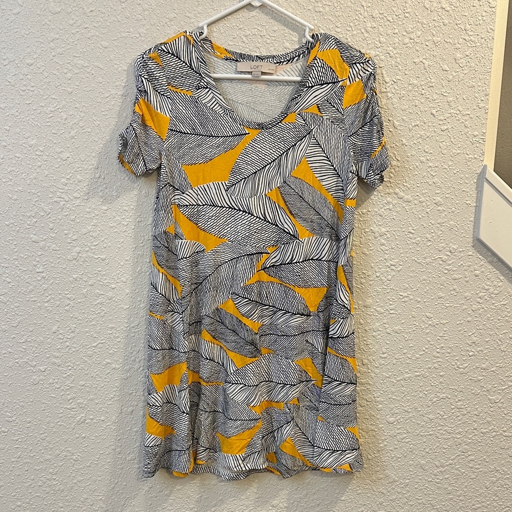 LOFT Cool Patterned Dress XSP